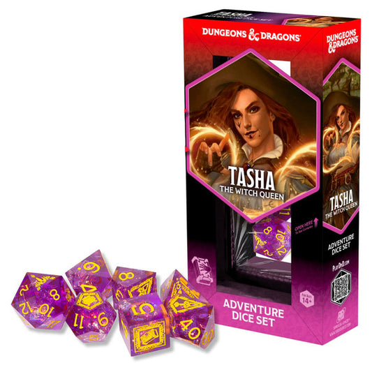 Dungeons & Dragons: Adventure Dice Set- Tasha the Witch Queen Sharp Edge Oversize