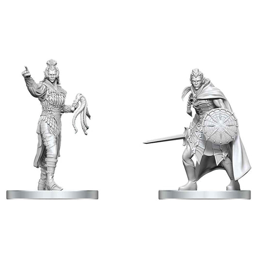 D&D Nolzur's Marvelous Unpainted Miniatures: Drow Elite Warrior and Drow Priestess of Lolth