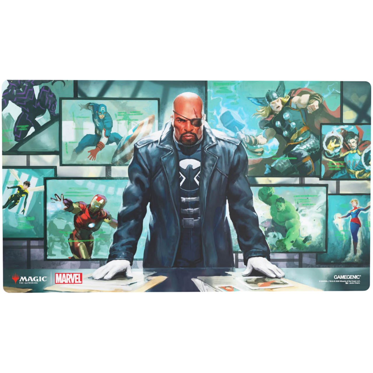 Magic The Gathering Marvel Super Heroes Prime Playmat Nick Fury