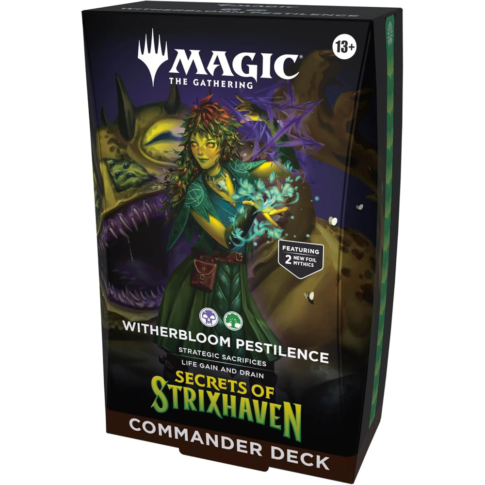 Magic the Gathering Secrets of Strixhaven Commander Deck Witherbloom Pestilience