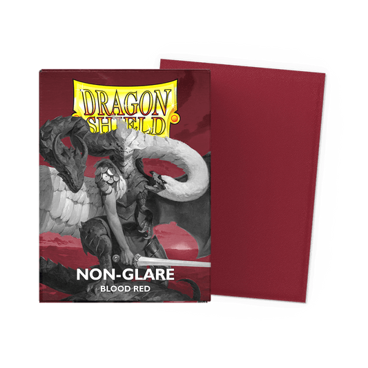 Dragon Shield Card Sleeves: Matte Blood Red Non-Glare(100)