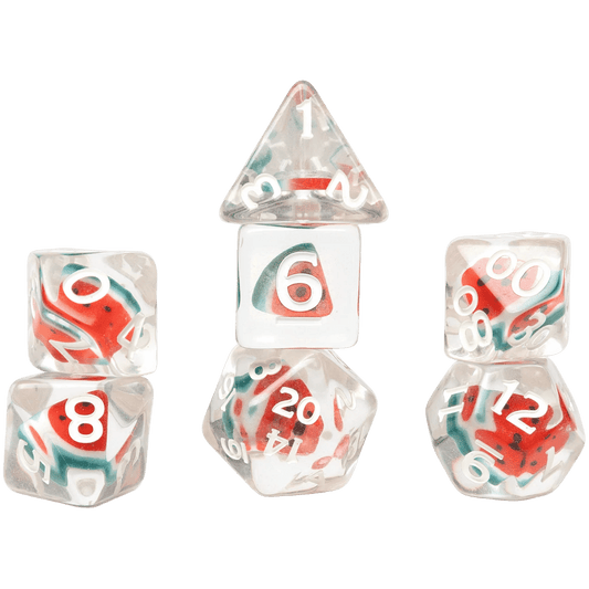 Sirius RPG dice Set: Fruit Slice- Watermelon