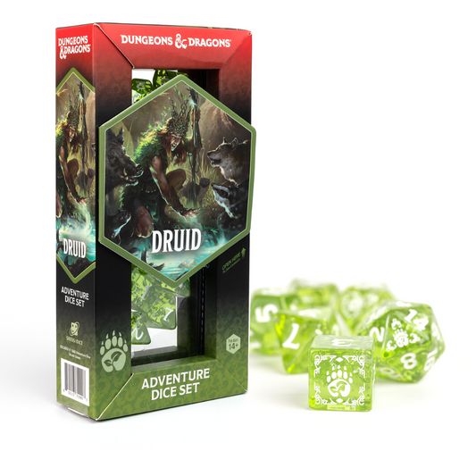 Dungeons & Dragons: Adventure Dice Set- Druid Green