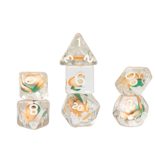 Sirius RPG dice Set: Fruit Slice- Peach