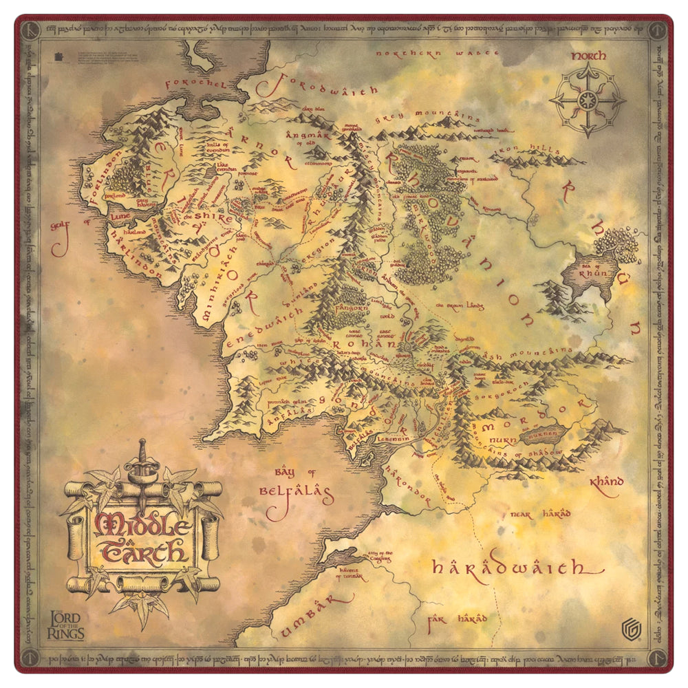 LOTR- Places of Middle Earth Playmat