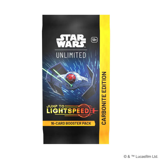 Star Wars Unlimited Jump To Lightspeed Carbonite Booster pack