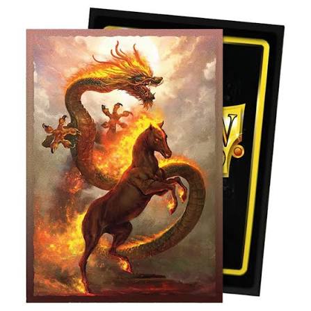 Dragon Shield Card Sleeves: Matte Dual Art- Fire Horse 2026