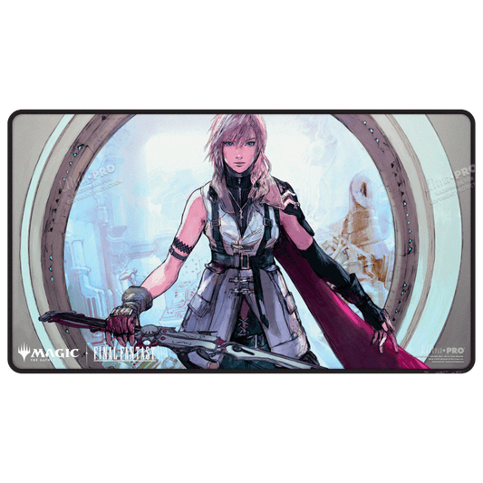 Magic TCG: Final Fantasy Holofoil Playmat Black Stitched Edge Lightning