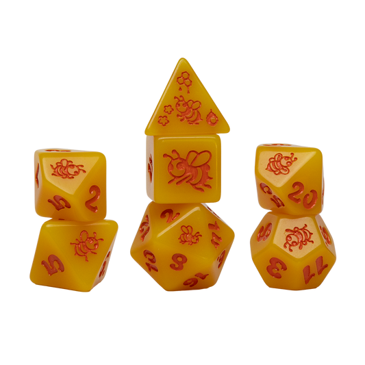Sirius Golden Buzz Dice Set (7)