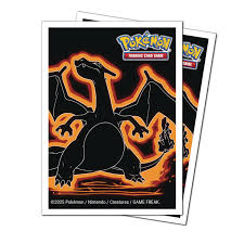 Pokemon TCG: Neon Kanto 105ct Apex Deck Protector Sleeves Charizard