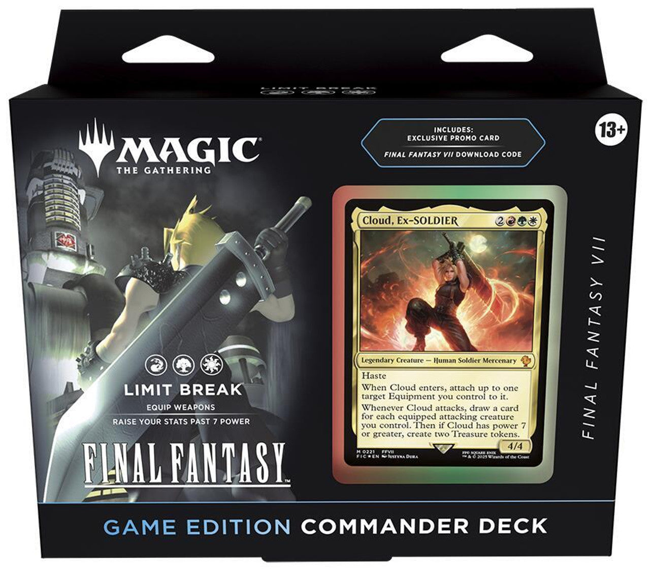 Magic The Gathering Final Fantast FF VII Commander Deck- Game Edition