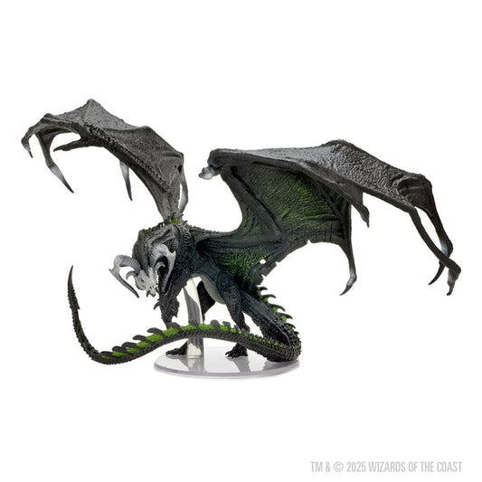 D&D Icon of the Realms Miniatures: Adult Black Dragon(New)