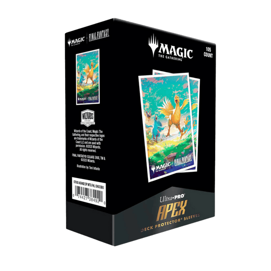 Magic The Gathering TCG: Final Fantasy 105ct Apex Deck Protector Sleeves Traveling Chocobo