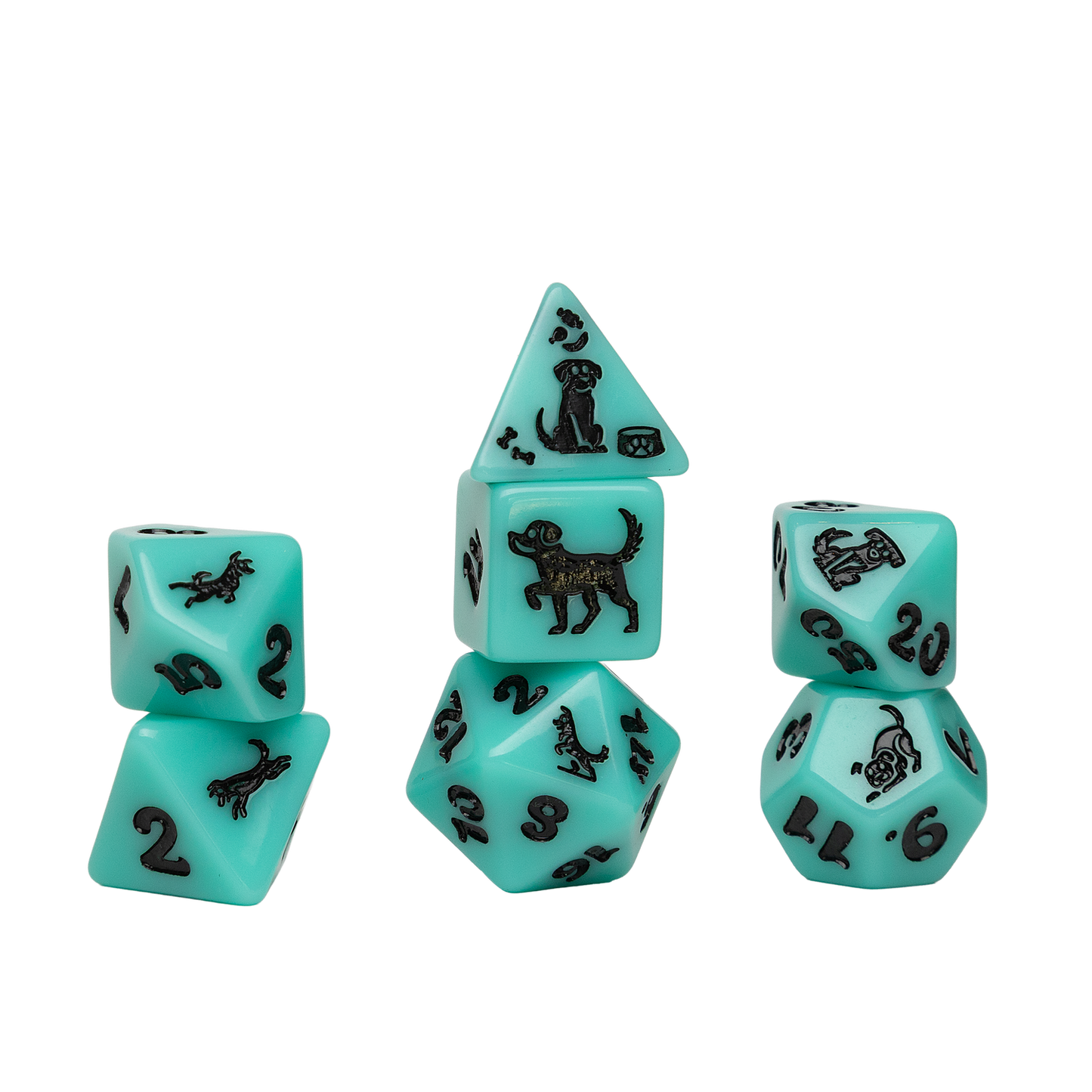 Sirius Seafoam Shepherd Dice Set (7)