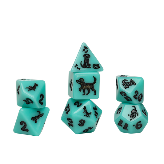 Sirius Seafoam Shepherd Dice Set (7)