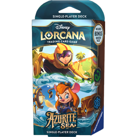 Disney Lorcana TCG: Azurite Sea- Starter Deck Emerald/Sapphire