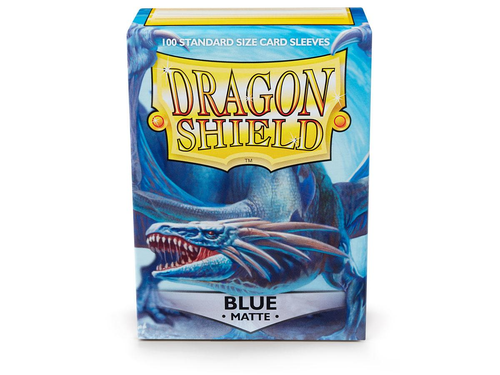 Dragon Shield 100 blue matte card sleeves
