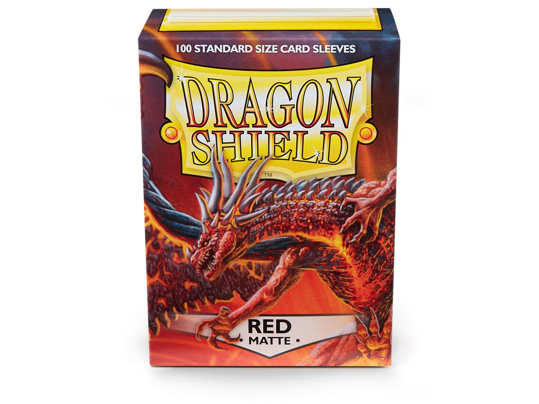 Dragon Shield Card Sleeves, 100 red matte