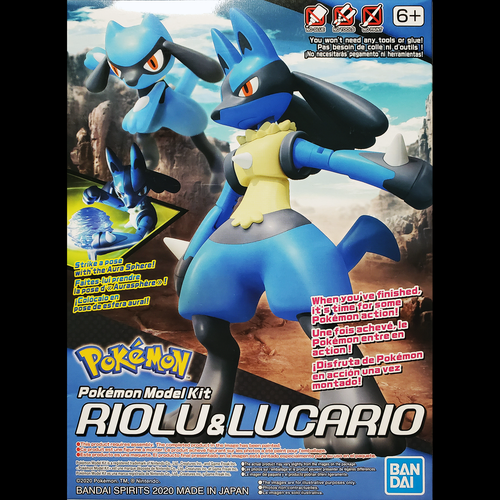 Riolu & Lucario Pokemon Model Kit