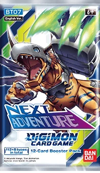 Digimon TCG Next Adventure Booster Pack with 12 cards