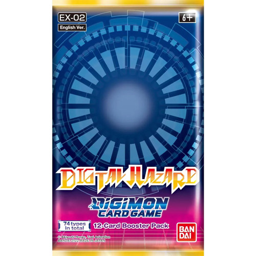 Digimon TCG: Digital Hazard Booster Pack contains 12 cards