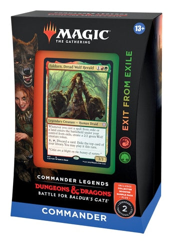 Magic TCG Exit From Exile Commander Deck