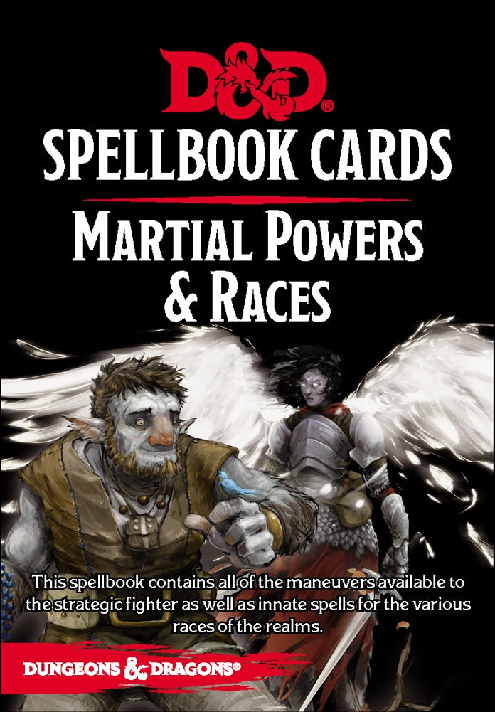 D&D RPG Spellbook Cards - Martial Powers & Races Deck
