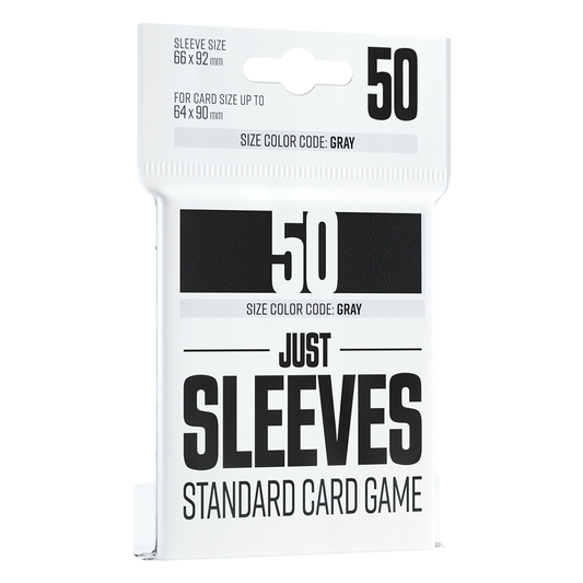 Just Sleeves - Standard Card Game Black 50 card sleeves