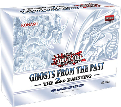 Yu-Gi-Oh! TCG Ghosts From The Past: The 2nd Haunting Box, contains 4 packs of 5 cards each
