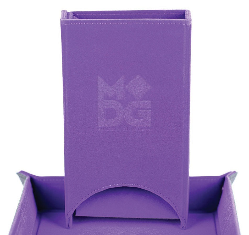 MDG Velvet Fold Up Dice Tower - Purple