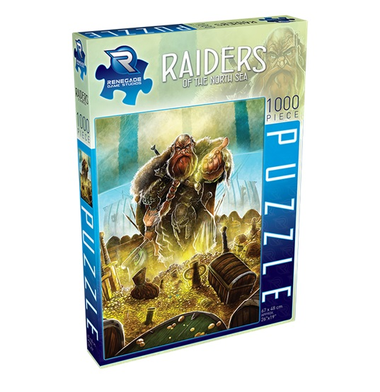 Raiders of the North Sea: Raider with treasure as a 1000 piece puzzle