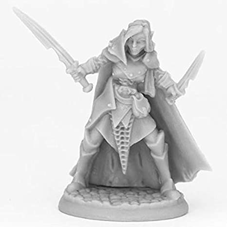 Dark Elf Female Warrior Reaper Miniature