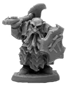 Dark Dwarf Cleaver Reaper Miniature Unpainted