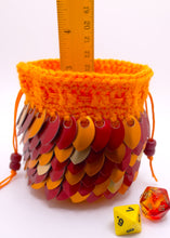 Load image into Gallery viewer, Dice bag is 3.25 inches deep
