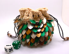 Load image into Gallery viewer, Bag has a brown drawstring closure
