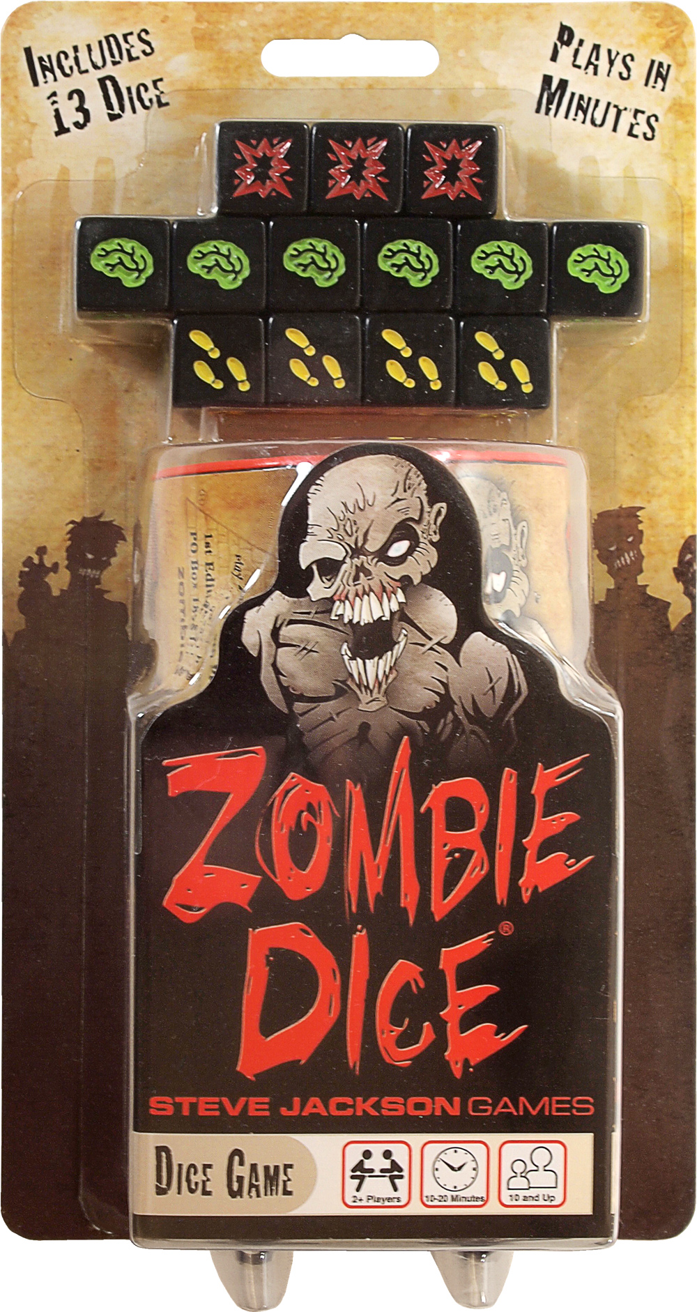 zombie dice game includes 13 dice