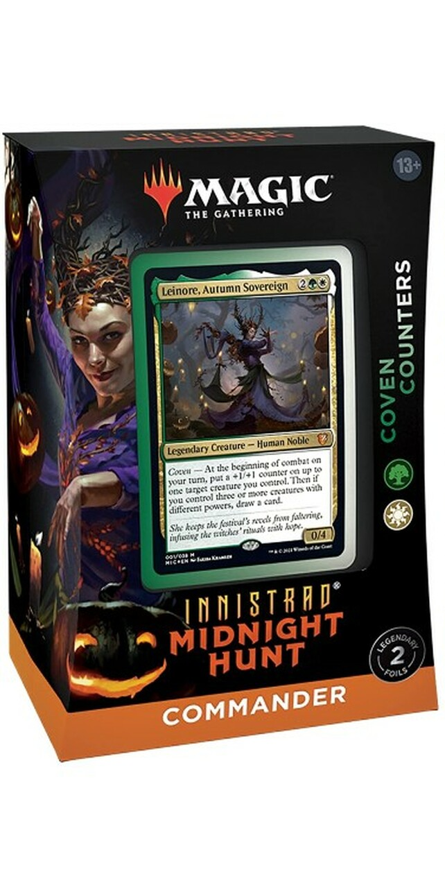 Magic TCG Innistrad Midnight Hunter Commander Deck Coven Counters green and white