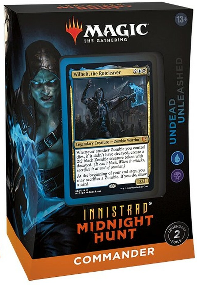 Magic TCG Innistrad Midnight Hunt Commander Deck Undead Unleashed Blue black