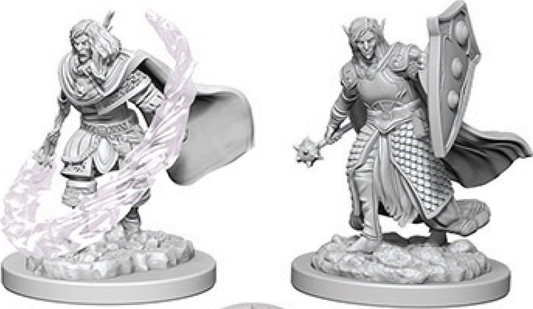 D&D Nolzur's Marvelous Unpainted Miniatures: Elf Male Cleric 2 figures