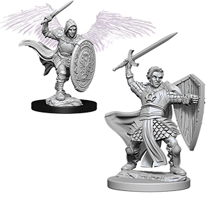 D&D Nolzur's Marvelous Unpainted Miniatures: Aasimar Male Paladin 2 figures