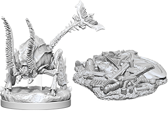 D&D Nolzur's Marvelous Unpainted Miniatures: Rust Monster 1 rust monster figure 1 treasure pile