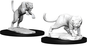 Panther and leopard figures (2)