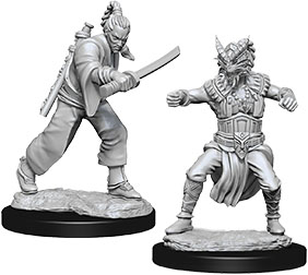 D&D Nolzur's Marvelous Unpainted Miniatures: Male Human Monk 2 figures