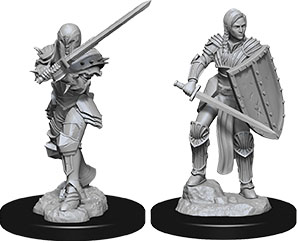 D&D Nolzur's Marvelous Unpainted Miniatures: Human Female Fighter 2 figures