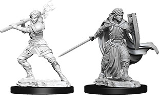 D&D Nolzur's Marvelous Unpainted Miniatures: Human Female Paladin 2 figures