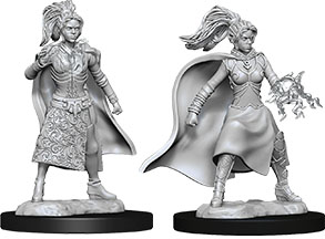 D&D Nolzur's Marvelous Unpainted Miniatures: Human Female Sorcerer 2 figures