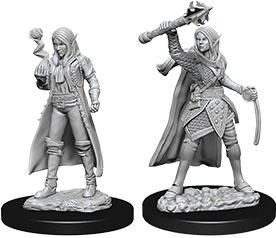D&D Nolzur's Marvelous Unpainted Miniatures: Elf Female Cleric 2 figures