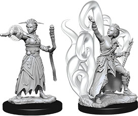 D&D Nolzur's Marvelous Unpainted Miniatures: Human Female Warlock 2 figures