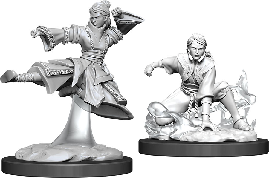 D&D Nolzur's Marvelous Unpainted Miniatures: Human Female Monk 2 figures