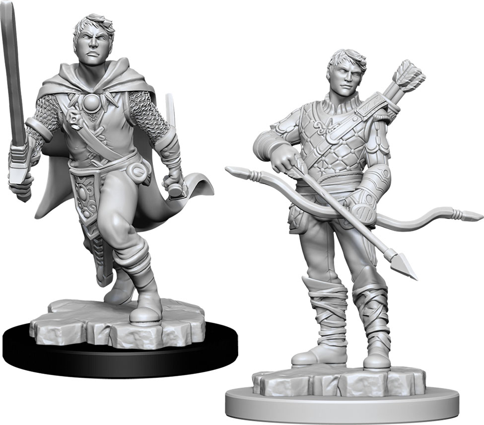 D&D Nolzur's Marvelous Unpainted Miniatures: Human Male Ranger W11 2 figures